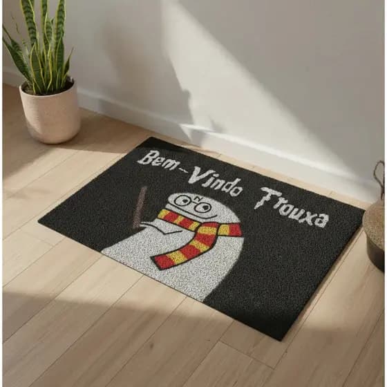Tapete Capacho Florks BENTO Bem Vindo Trouxa Harry BRUXO Potter 60x40 divertido porta casa