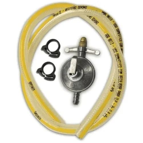 Kit Registro Regulador de Gás de cozinha com Mangueira