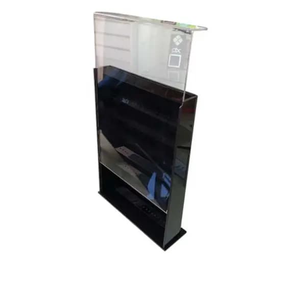 Expositor de Piercing Acrílico com Tampa Transparente (Branco/Preto/Craquelado)