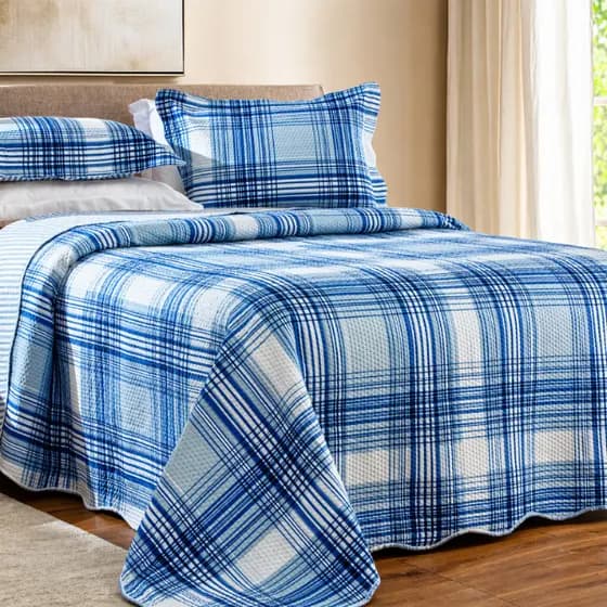 Kit Cobre Leito Solteiro Casal Queen King Size Colcha Luxo Bouti Matelassê Dupla Face 3 Peças Estampada Lisa Florida