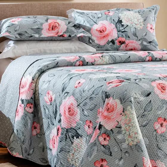 Kit Colcha Cobre leito Solteiro Casal Queen Super King Cama Grande Luxo Elegante 3 Peças Dupla Face Porta Travesseiro