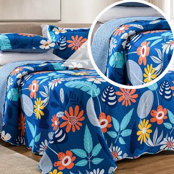 Colcha Cobre Leito Para Cama Solteiro Casal Queen King Dupla Face Com Porta Travesseiros Macio Resistente Elegante Lisa