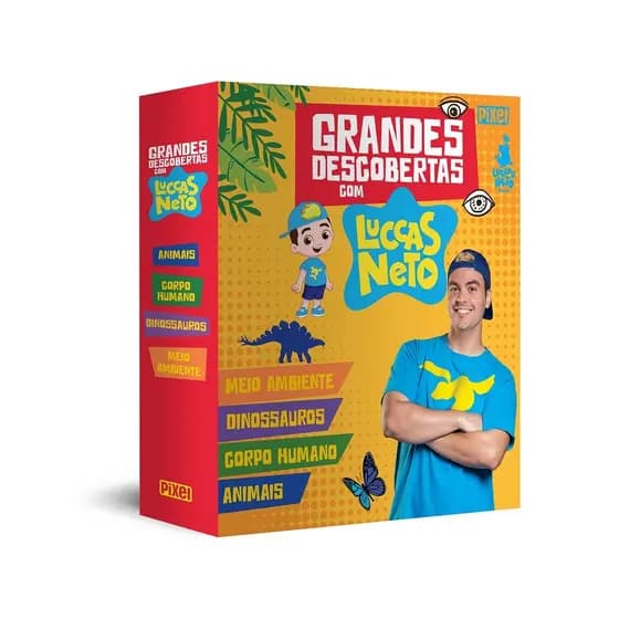 Kit Promocional Grandes Descobertas Com Luccas Neto