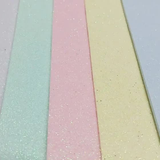 Pacote de Eva Com 5 Folhas 40x60cm - Coloridas Glitter Cany Colors