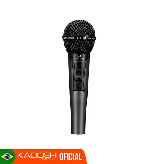 Microfone Profissional Kadosh K1 Com Cachimbo e Bag Cor Preto
