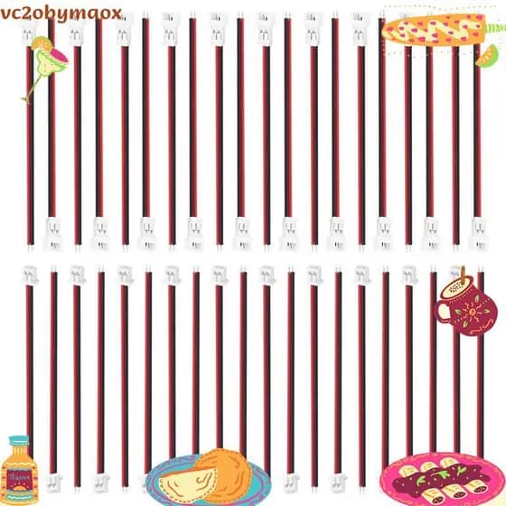 20 Peças Mini JST PH 1.25 Conector Macho Fêmea De 2 Pinos Com Cabos De Fio vc2obymaox.br