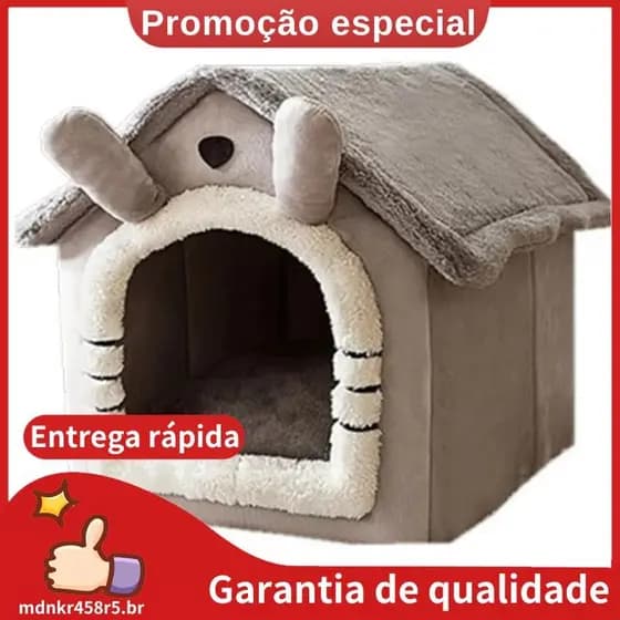 Cama Para Gato/Cachorro Removível E Lavável Dobrável Animais De Estimação Dormir Canil Casa De Ninho De Interno . mdnkr4