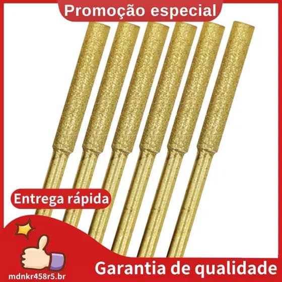 Afiador De Motosserra 6 Peças É Adequado Para Moagem De Jade , Vidro E Carboneto Cimentado Com , 4.0 Mm . mdnkr458r5br