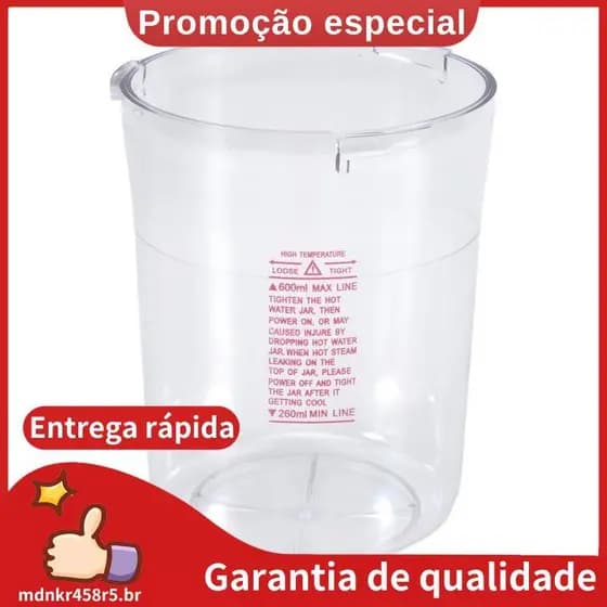 Frasco De Água Para Vaporizador Profissional Substituição De Ozônio . mdnkr458r5br