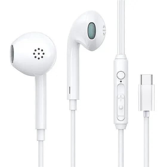 Fone de Ouvido Tipo C Intra Aurricular Com Som Estéreo Compatível Com Android e Iphone15/16 Original