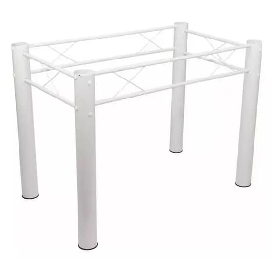 Base Para Mesa Jantar Madeira Tampos Pedra 1,20
