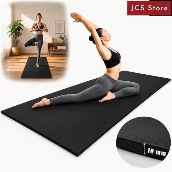 Tapete Yoga EVA 1,20x60cm 10mm Antiderrapante Colchonete Pilates Exercícios Fitness Ginástica Aeróbica