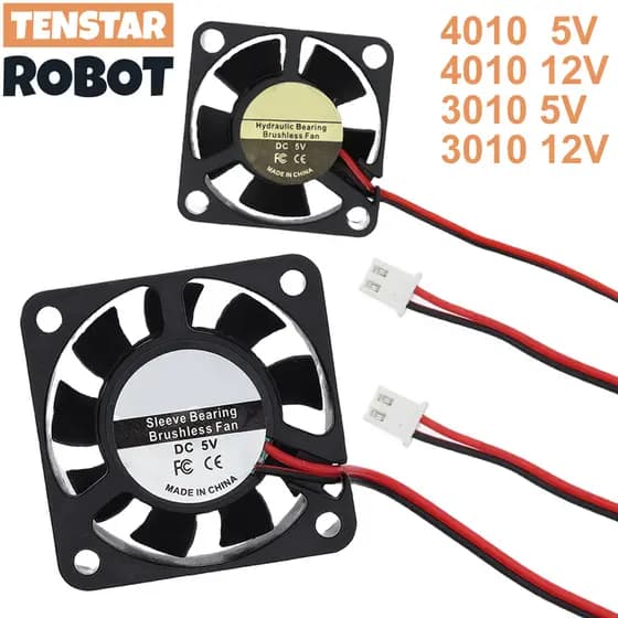 40x40x10mm 4010 30x30x10mm 3010 25x25x10mm 2510 12v Ventiladores DC Sem Escovas De 5V Para Radiador De Resfriamento