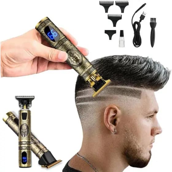 Maquina de Barbear Cortar Cabelo Aparador Profissional Barbeador Acabamento Sem Fio Portátil máquina de barbear barbeador eletrico MB-T500