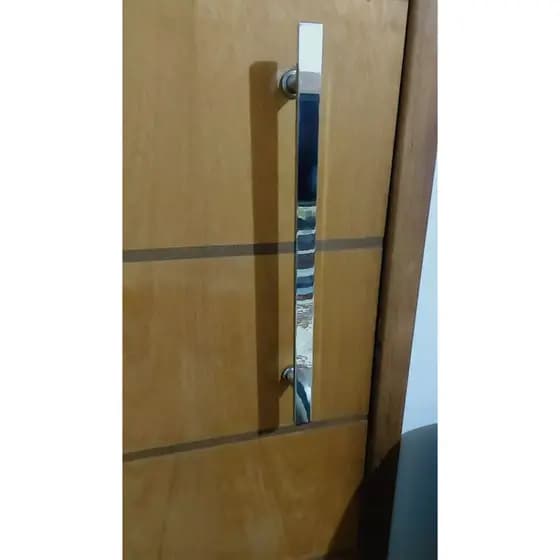 Puxador Barra Chata Em Aluminio Para Porta de Madeira ou Vidro 30 40 50 60 70 80 90 100 cm