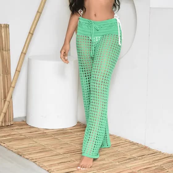 Calça Tricot Feminina Saída de Praia Premium