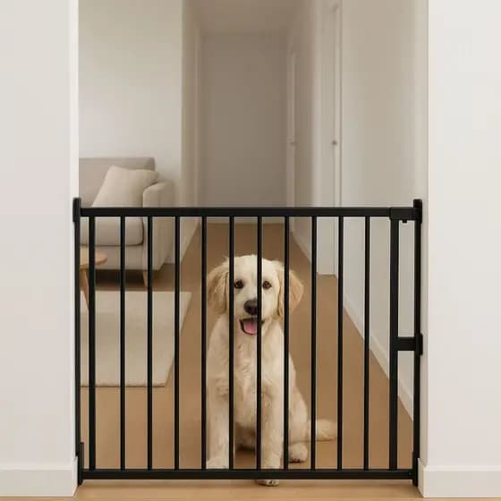 Grade Portão Pet Sob Medida Para Cachorro Vão Específico Proteção Divisor De Ambientes Resistente