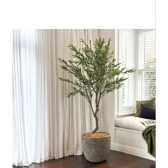 planta oliveira artificial 1.10mt 3 galhos o vaso não acompanha
