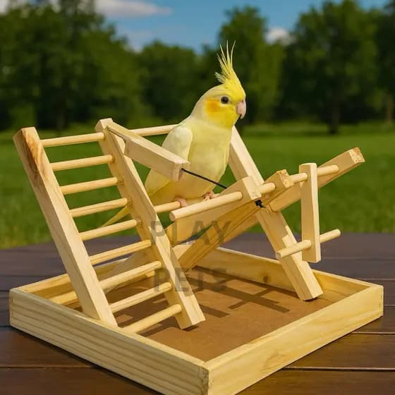 Brinquedo Playground NATURAL, para Calopsita, Aves