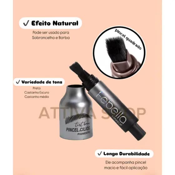 Caneta Para Sobrancelha e Barba Microblanding Preenche Falhas Alta Pigmentação Longa Duração