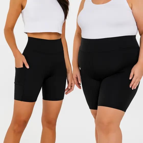 Short Bermuda Suplex Preta com Bolso Lateral Tamanhos M ao G3