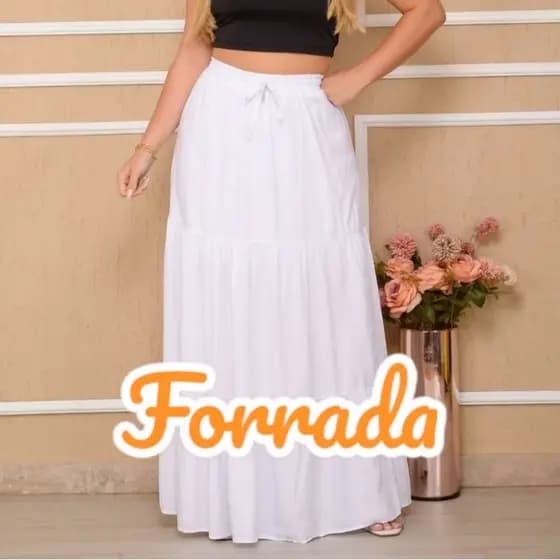 Saia Três Marias Duna Casual Evangelica Forrada