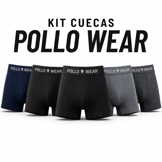 Cueca Boxer Polo Wear Masculina | Kit c/3 - 6 ou 10 Unidades | Variadas | Entrega Rápida SP