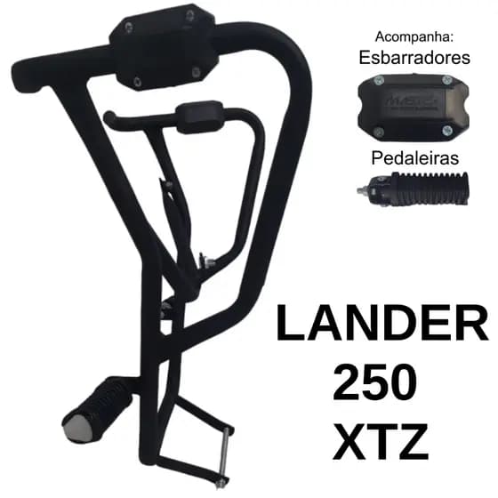 Protetor Para LANDER 250 XTZ de 2019 até 2024 Carenagem Tanque Motor Mata Cachorro