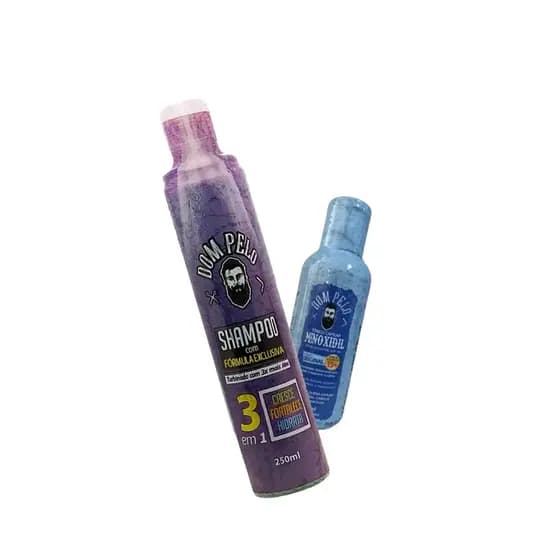 Kit Shampoo e Loção Cabelos Barba Fortalece