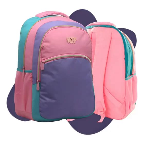 Mochila Feminina Escolar Multicolorida Yepp