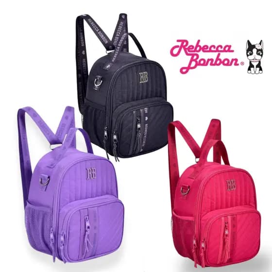 Lancheira Térmica Escolar Rebecca Bonbon 2 em 1 Bolsa e Mochila Clio Style