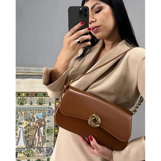 Bolsa feminina de ombro e transversal bolsa de sair