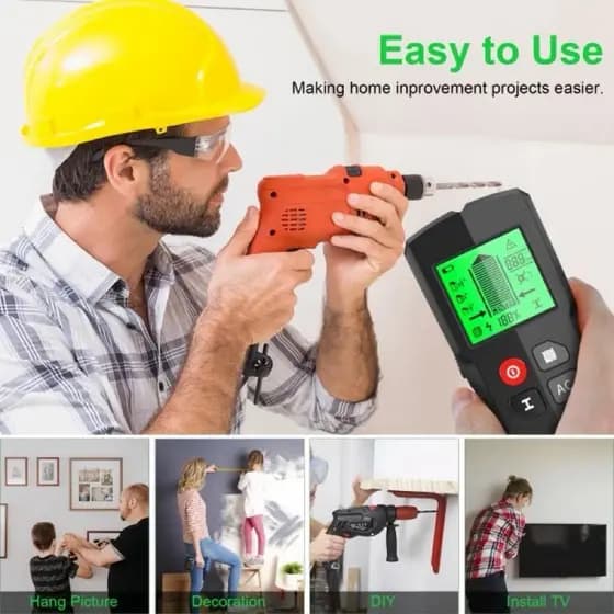 Detector Digital indentificador metais tubulações e Fios