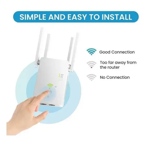 Repetidor De Sinal Wifi Dual Band 5g 5ghz 2.4ghz Roteador