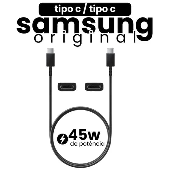 Cabo Turbo Samsung Original Tipo C TIPO C S20 S21 S22 S23 S24 S25 S26 Super Rápido