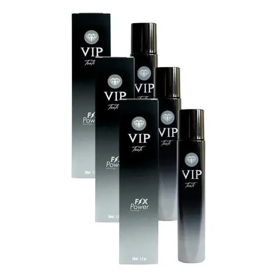 Kit 03 Perfumes Vip 04 Silver Touti Alta Fixacao Marcante Especial Seducao Spray
