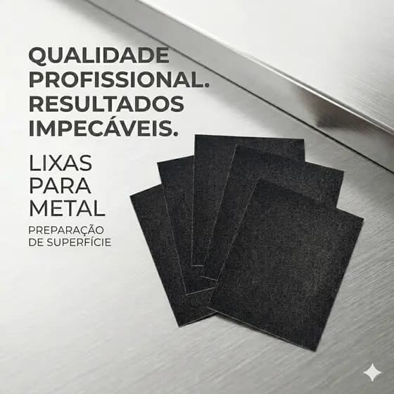 Lixa Ferro Aço Grão 36 40 50 60 80 100 120 150 180 220 240 280 320 Remove Tintas Ferrugens