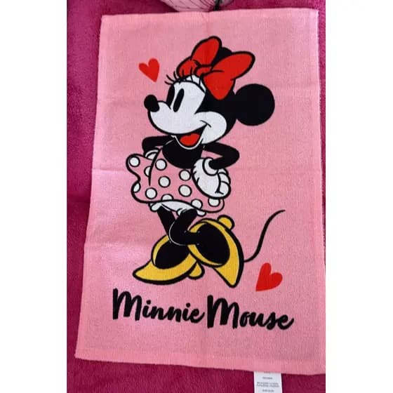 Pano de copa Mickey Minnie rosa Disney Avon