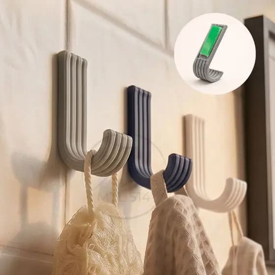 Ganchos Suporte Toalheiro Parede moderno multiuso para banheiro e quarto bebe dupla face