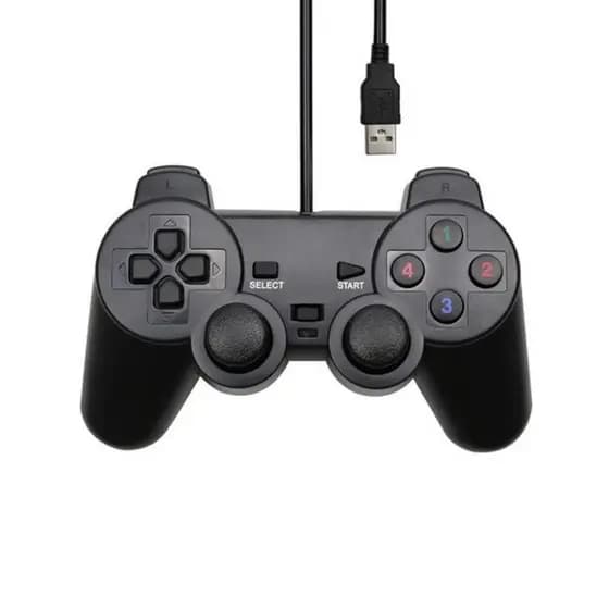 Controle de Jogo Usb Dual Shock Analógico Pc Computador Windows