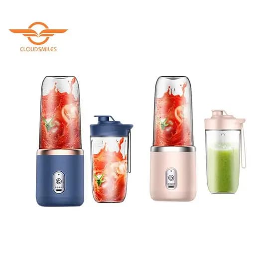 Liquidificador De 6 Lâminas Juicer Com Copo E Tampa USB Portátil BM-A579 Misturador De Suco De Frutas Pequeno Recarregável
