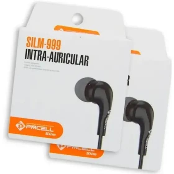 kit de 10 fone de ouvido borracha entrada pino p2 alto de qualidade fo-11 pmcell