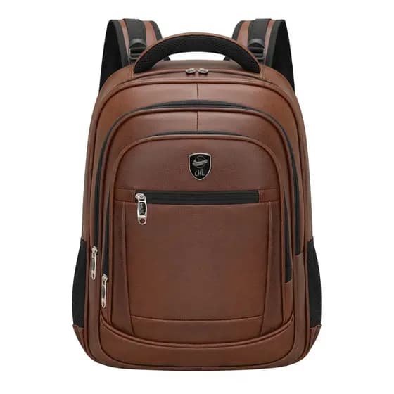 Mochila Chl Couro Com Cadeado 45l Impermeável 7 Bolsos Com Bolso Secreto De Costa e Trava Cintura