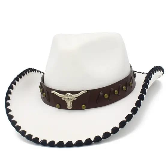 Chapéu De Cowboy Vermelho Feminino Jazz Masculino E Escalada