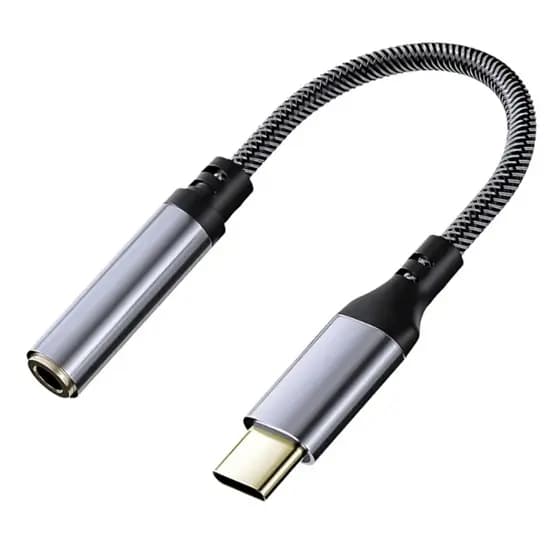 Adaptador Tipo-c Para P2 Jack 3,5 Mm Fone De Ouvido
