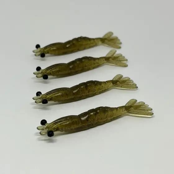 Isca Camarão Artificial 5,5cm - 4 unidades - Natural