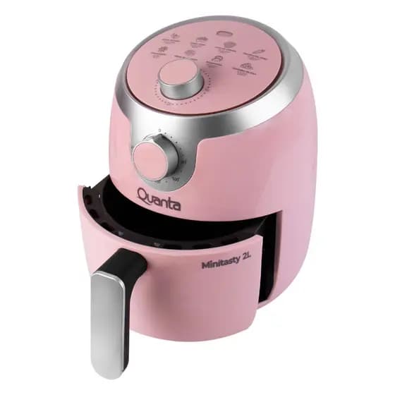 Fritadeira Eletrica Quanta Air Fryer Minitast / 2 Litros / 1000W / 220V ~ 50/60Hz - Rosa