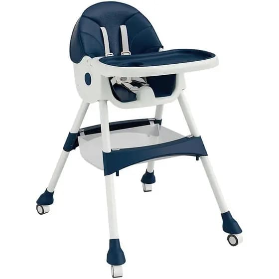 Cadeira De Alimentação Azul Reclinável e Dobravel Zippy Toys