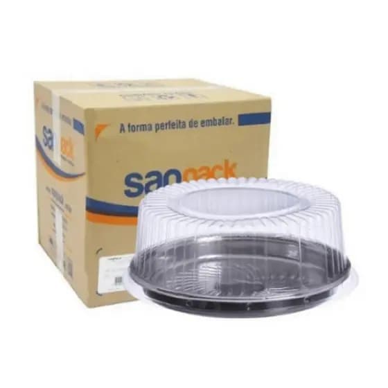 Embalagem para bolos e tortas tampa média caixa com 20 unid S-50