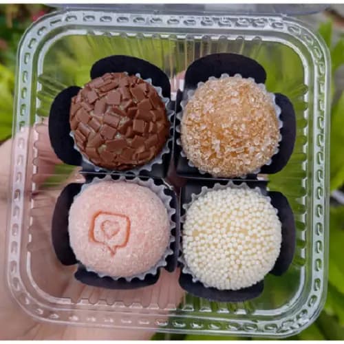 EMBALAGEM QUADRADA PARA BOLO DOCE BRIGADEIRO 200 unidades